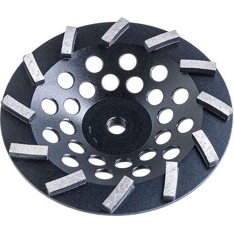 7" Diagonally Segmented Cupwheel ( Black )